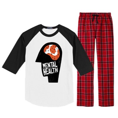 Mental Health Brain Raglan Sleeve Pajama Set