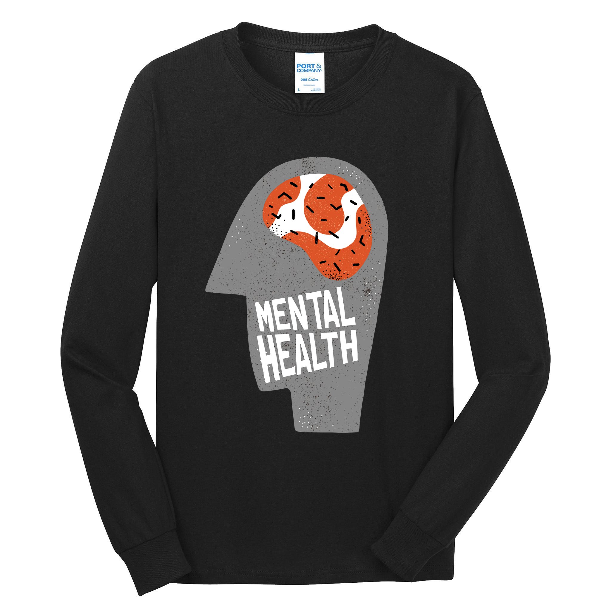 Mental Health Brain Tall Long Sleeve T-Shirt