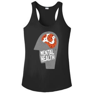 Mental Health Brain Ladies PosiCharge Competitor Racerback Tank