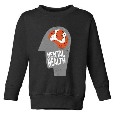 Mental Health Brain Toddler Sweatshirt