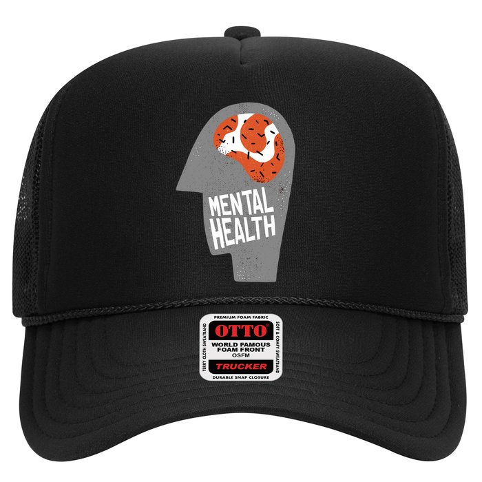 Mental Health Brain Trucker Hat