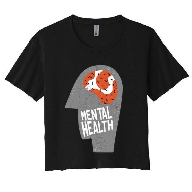 Mental Health Brain Crop Top