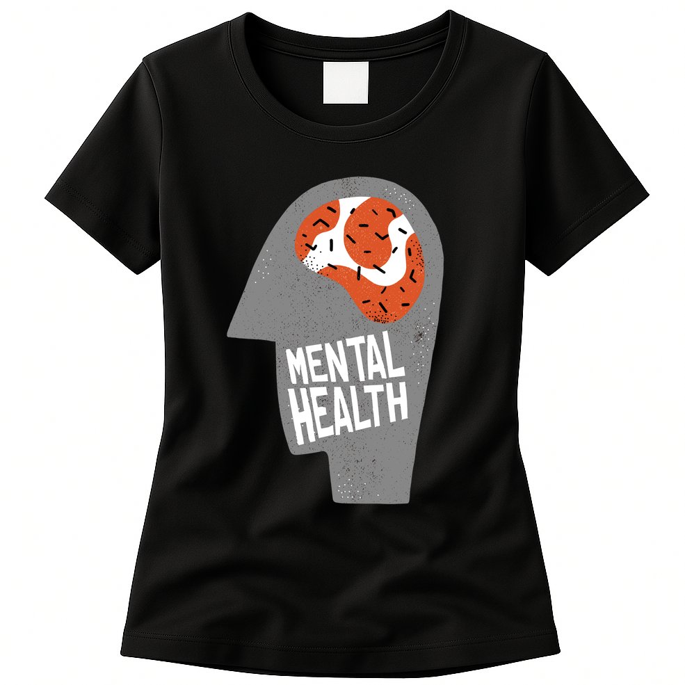 Mental Health Brain Womens T-Shirt
