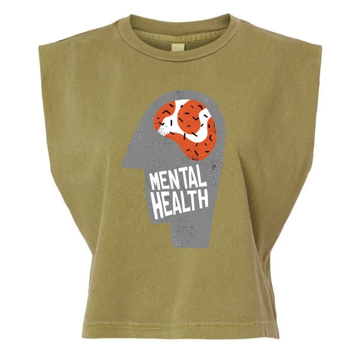 Mental Health Brain Garment-Dyed Women's Muscle Tee