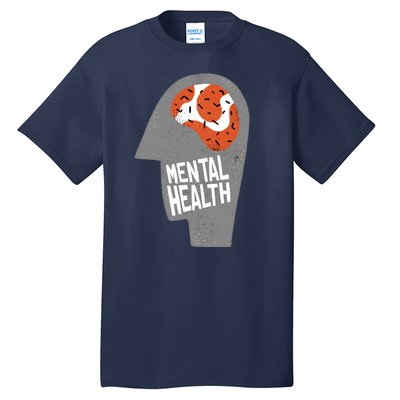 Mental Health Brain Tall T-Shirt