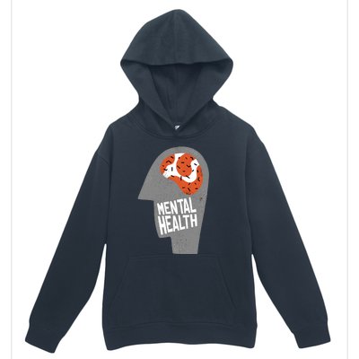 Mental Health Brain Urban Pullover Hoodie