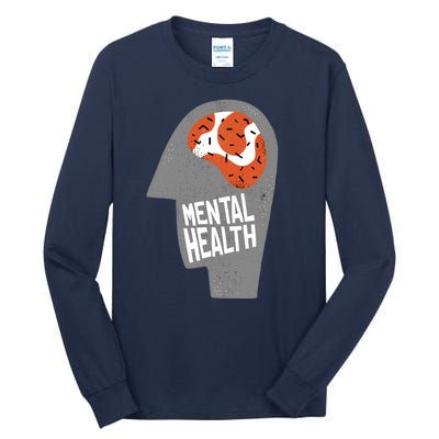 Mental Health Brain Tall Long Sleeve T-Shirt