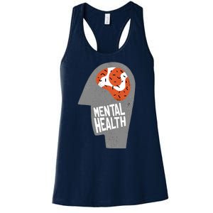 Mental Health Brain Women's Racerback Tank