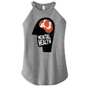 Mental Health Brain Women's Perfect Tri Rocker Tank