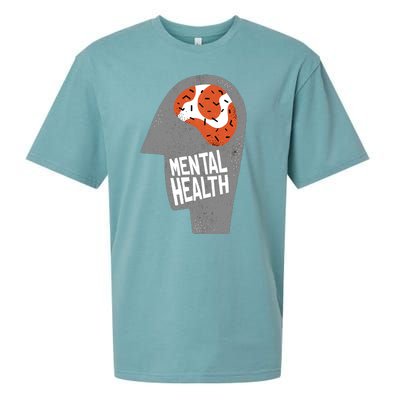 Mental Health Brain Sueded Cloud Jersey T-Shirt