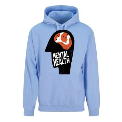 Mental Health Brain Unisex Surf Hoodie