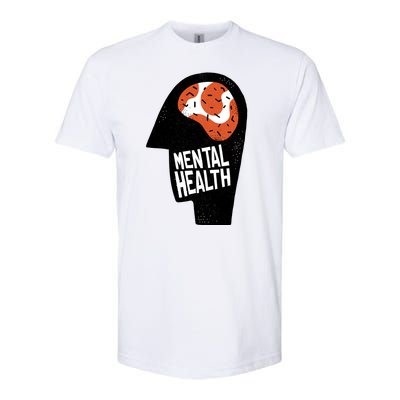 Mental Health Brain Softstyle® CVC T-Shirt