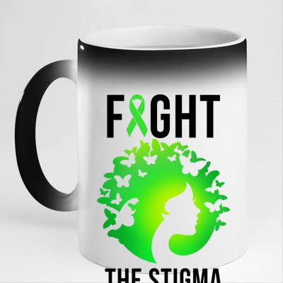 Mental Health Fight The Stigma 11oz Black Color Changing Mug