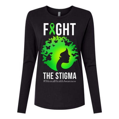 Mental Health Fight The Stigma Womens Cotton Relaxed Long Sleeve T-Shirt