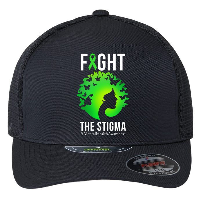 Mental Health Fight The Stigma Flexfit Unipanel Trucker Cap