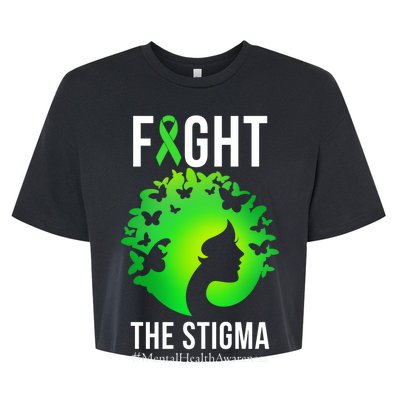 Mental Health Fight The Stigma Bella+Canvas Jersey Crop Tee