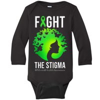 Mental Health Fight The Stigma Baby Long Sleeve Bodysuit