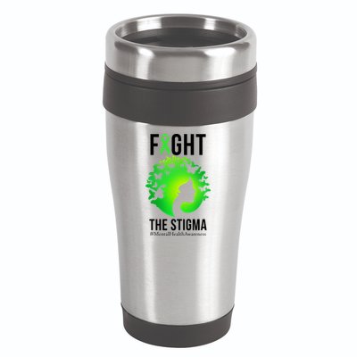 Mental Health Fight The Stigma 16oz Travel Tumbler
