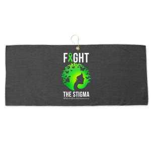 Mental Health Fight The Stigma Large Microfiber Waffle Golf Towel