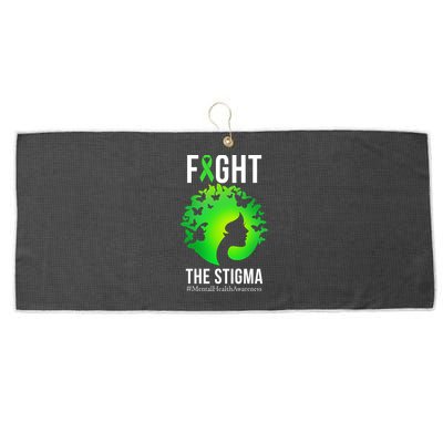 Mental Health Fight The Stigma Large Microfiber Waffle Golf Towel