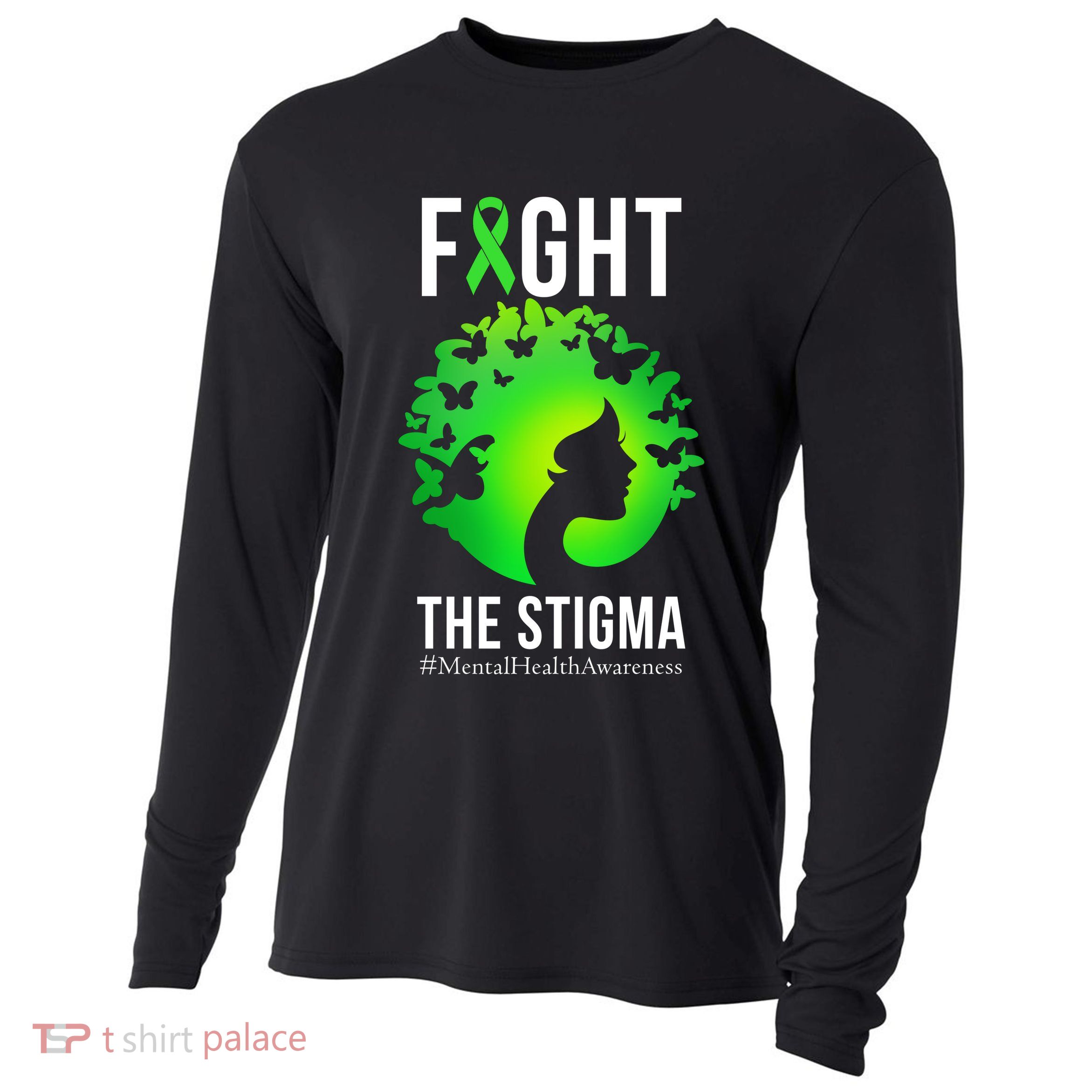 Mental Health Fight The Stigma Cooling Performance Long Sleeve Crew