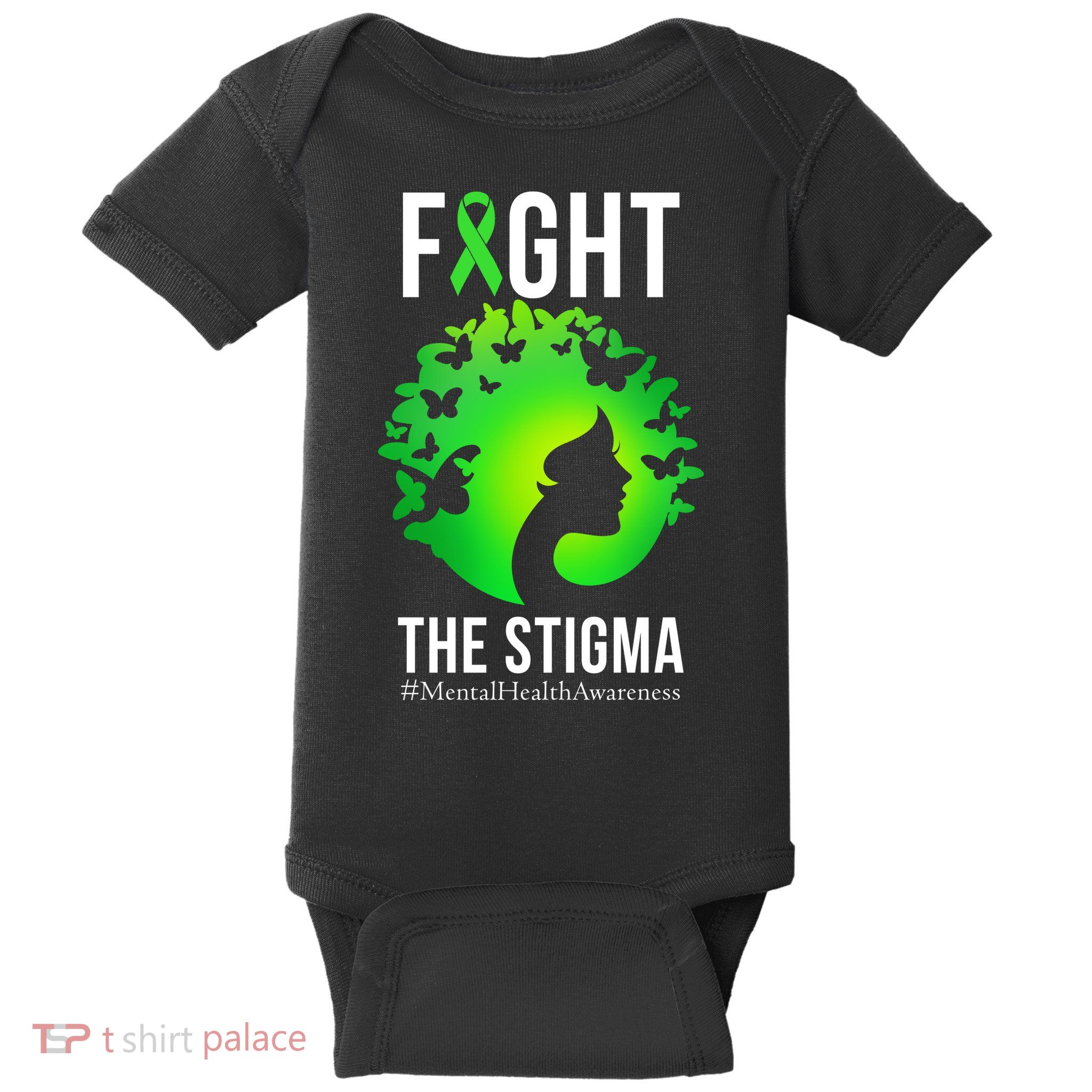 Mental Health Fight The Stigma Baby Bodysuit
