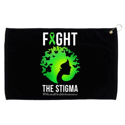 Mental Health Fight The Stigma Grommeted Golf Towel