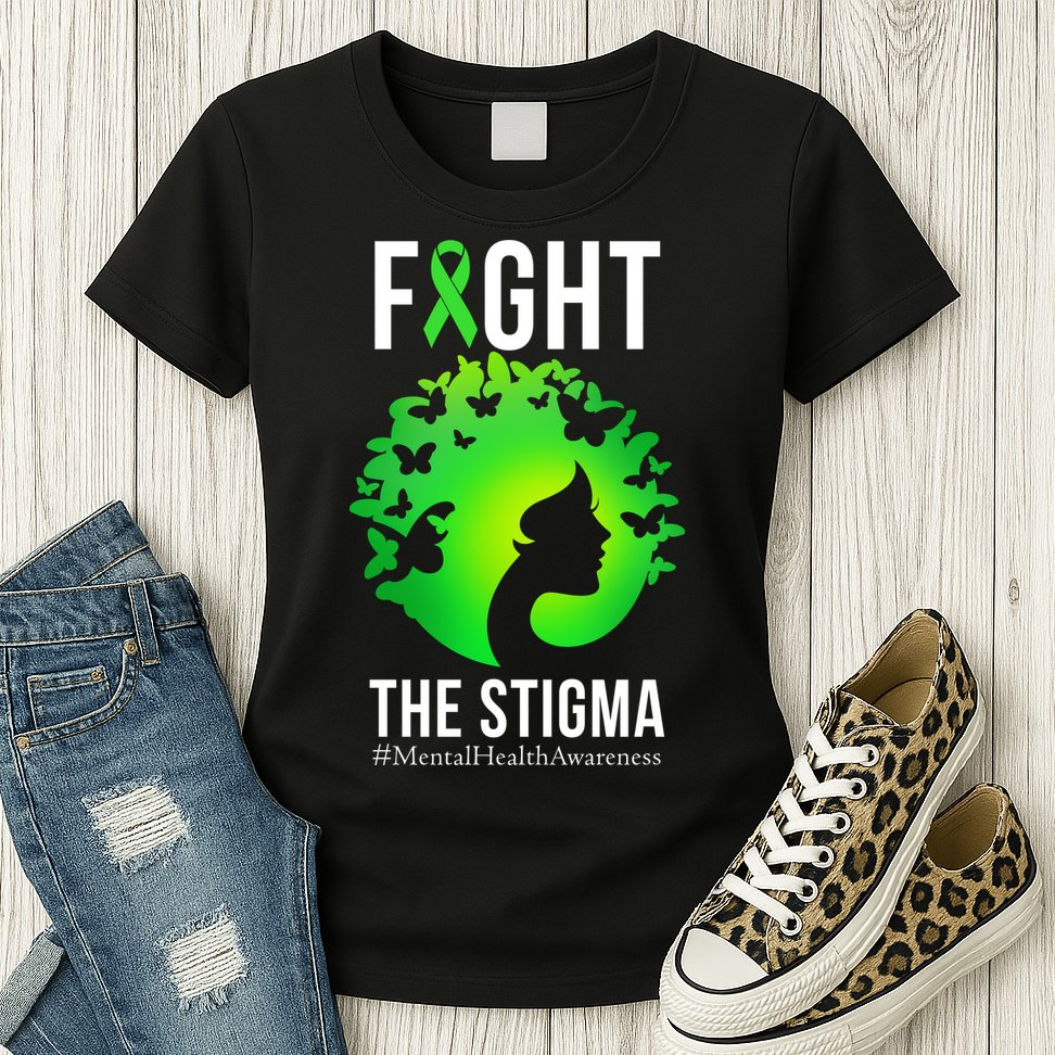 Mental Health Fight The Stigma Womens T-Shirt