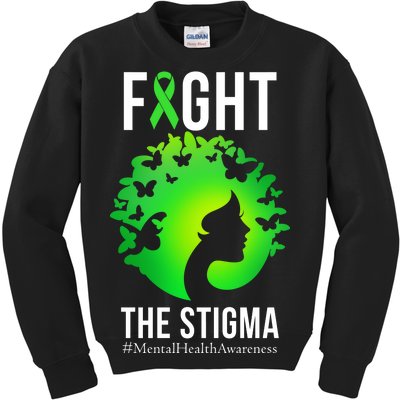 Mental Health Fight The Stigma Kids Sweatshirt