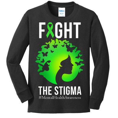 Mental Health Fight The Stigma Kids Long Sleeve Shirt