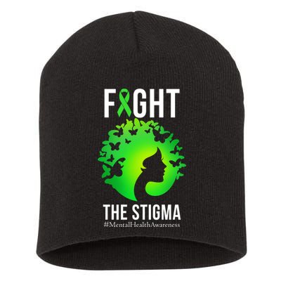 Mental Health Fight The Stigma Short Acrylic Beanie