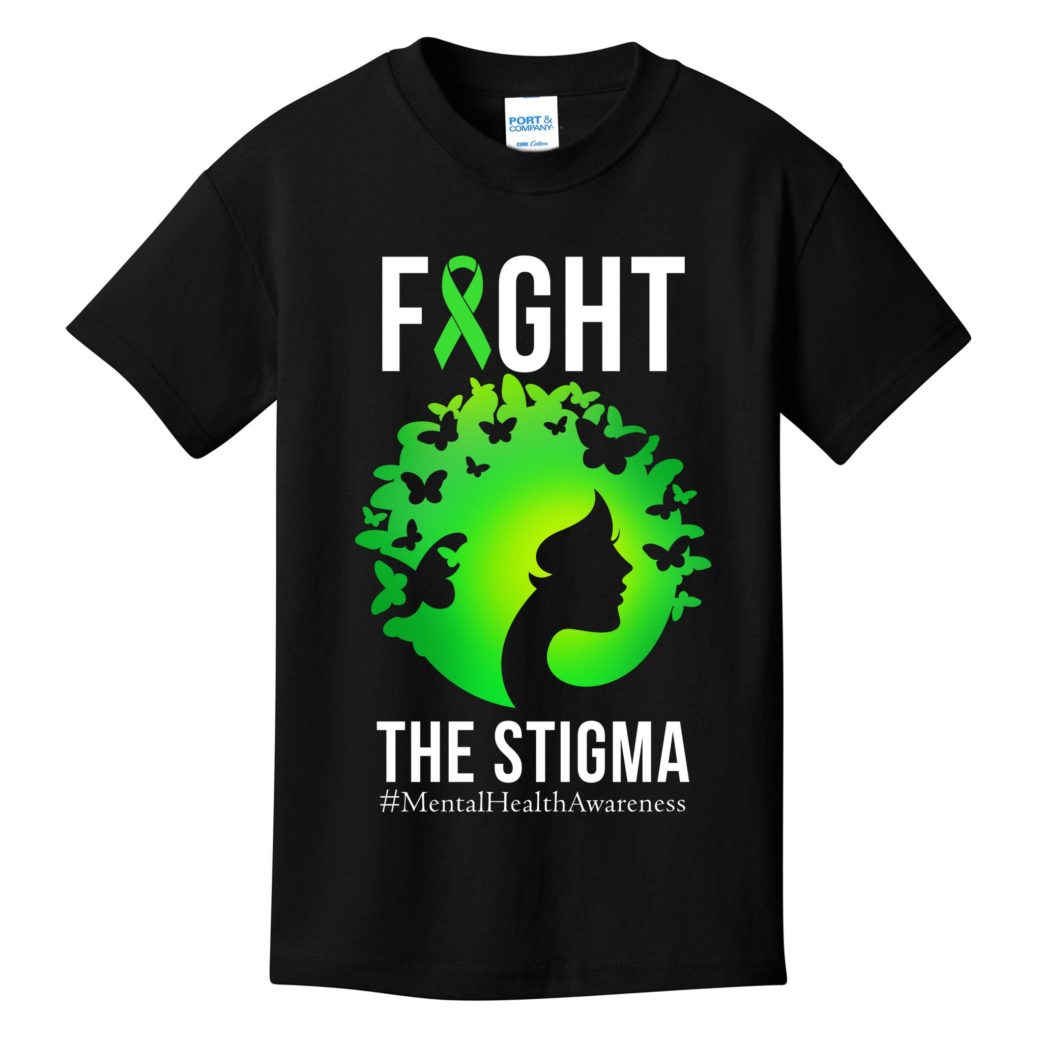 Mental Health Fight The Stigma Kids T-Shirt