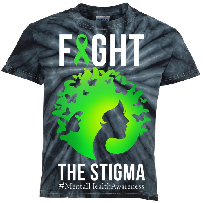 Mental Health Fight The Stigma Kids Tie-Dye T-Shirt