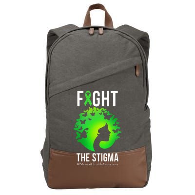 Mental Health Fight The Stigma Cotton Canvas Backpack