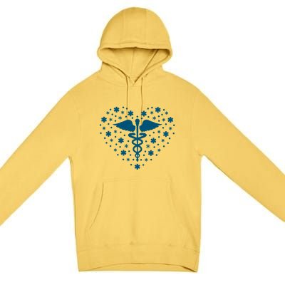 Mental Health Heart Symbol Premium Pullover Hoodie