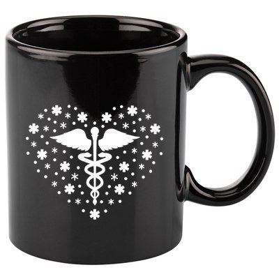 Mental Health Heart Symbol 11oz C Handle Ceramic Mug