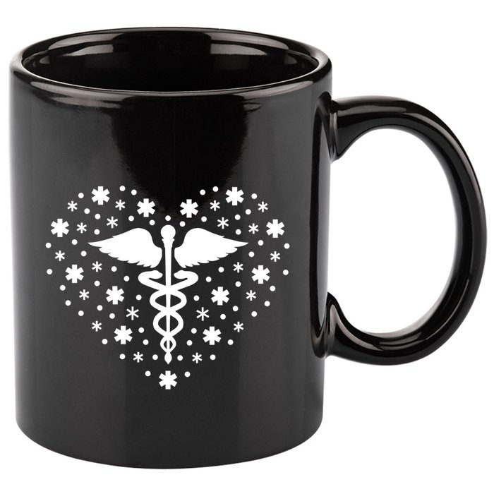 Mental Health Heart Symbol 11oz C Handle Ceramic Mug