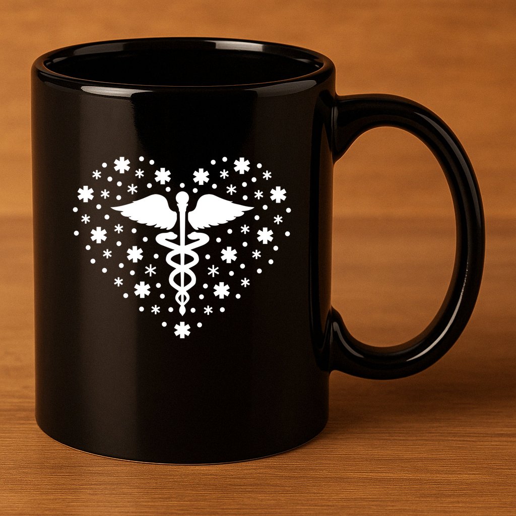Mental Health Heart Symbol 11oz C Handle Ceramic Mug