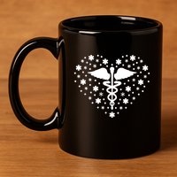 Mental Health Heart Symbol 11oz C Handle Ceramic Mug