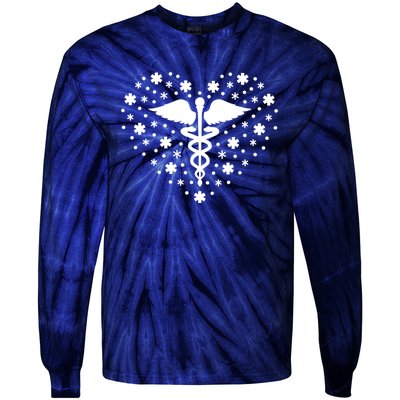 Mental Health Heart Symbol Tie-Dye Long Sleeve Shirt