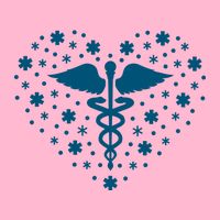 Mental Health Heart Symbol Visor