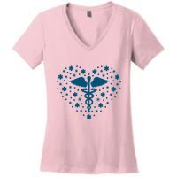 Mental Health Heart Symbol Women's V-Neck T-Shirt