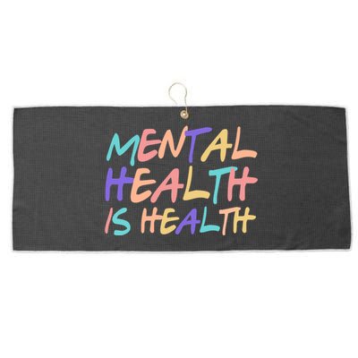 Mental Health Is Health Large Microfiber Waffle Golf Towel