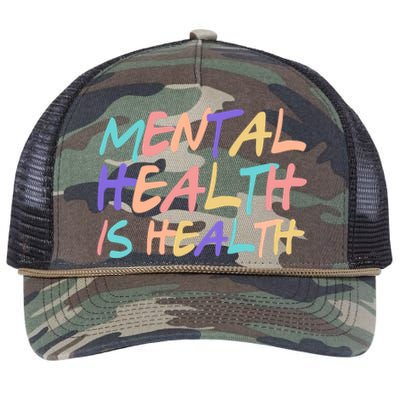 Mental Health Is Health Retro Rope Trucker Hat Cap