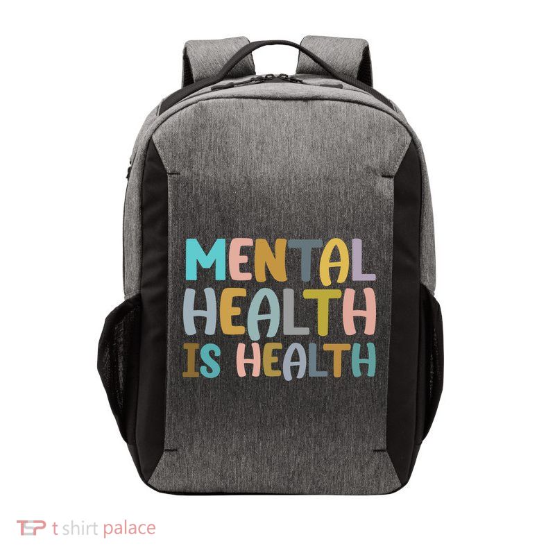 Mental Health Is Health Awareness Quote Vector Backpack