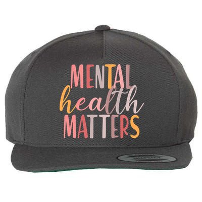 Mental Health Matters Wool Snapback Cap