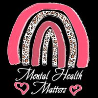 Mental Health Matters Leopard Print Rainbow Youth Performance Sprint T-Shirt