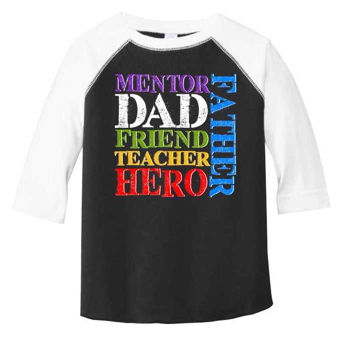 Mentor Dad Father Friend Teacher Hero Toddler Fine Jersey T-Shirt