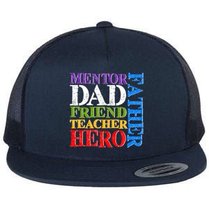 Mentor Dad Father Friend Teacher Hero Flat Bill Trucker Hat