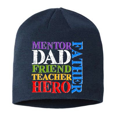 Mentor Dad Father Friend Teacher Hero Sustainable Beanie